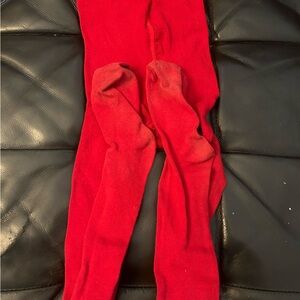 Primary red tights sizes 4-6